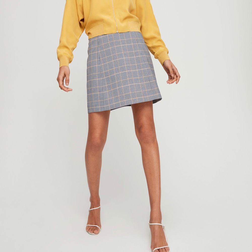 ARITZIA BABATON Plaid Skirt - Size 4